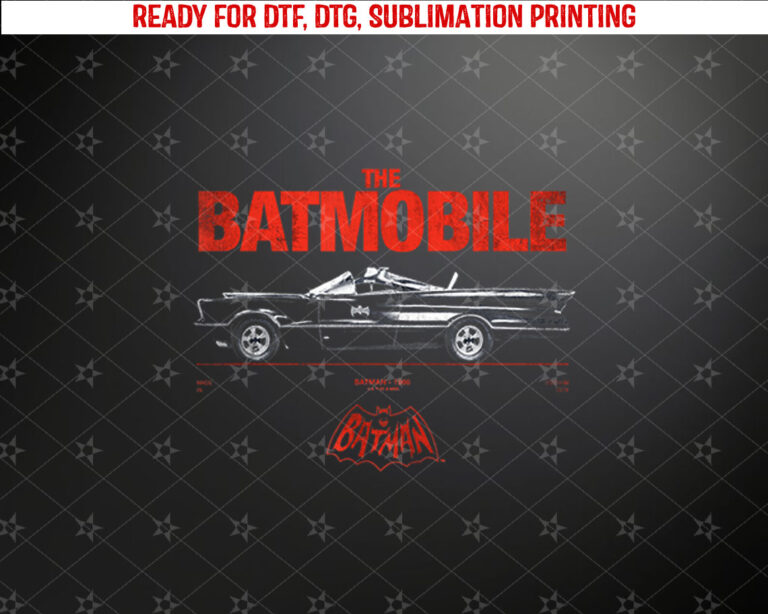 Batman Classic 66 Batmobile 85th Anniversary Shirt PNG, DTF, DTG, Sublimation Design
