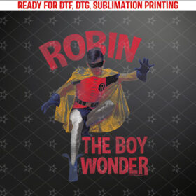 Batman Classic TV Series Robin Boy Wonder Shirt PNG, DTF, DTG, Sublimation Design