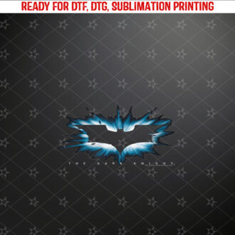 Batman Dark Knight High Impact Burst Logo Shirt PNG, DTF, DTG, Sublimation Design