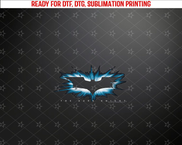 Batman Dark Knight High Impact Burst Logo Shirt PNG, DTF, DTG, Sublimation Design