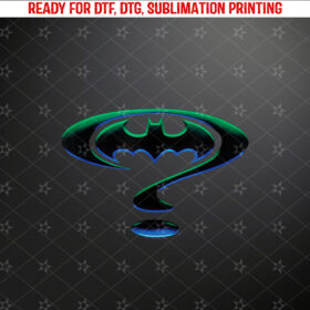 Batman Forever Question Mark Logo Shirt PNG, DTF, DTG, Sublimation Design