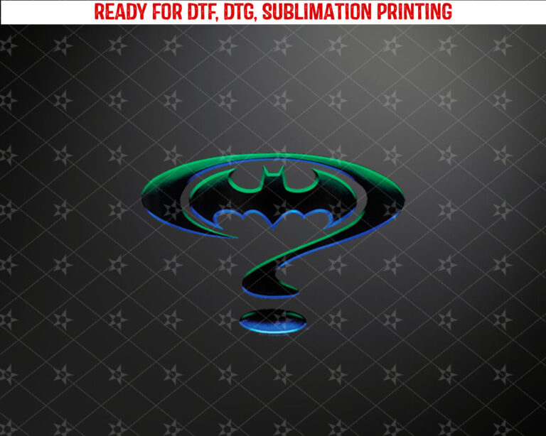 Batman Forever Question Mark Logo Shirt PNG, DTF, DTG, Sublimation Design