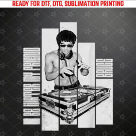 Be Water My Friend Martial Arts Legend Cool DJ Vintage Shirt PNG, DTF, DTG, Sublimation Design