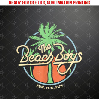 Beach Boys Fun Fun Fun Palm Tree Shirt PNG, DTF, DTG, Sublimation Design