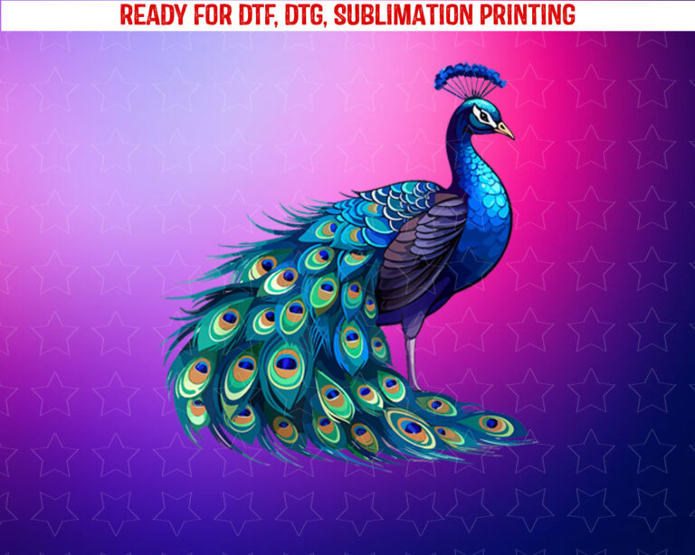 Beautiful Blue Peacock Teal Feathers Bird Lover Men Women Shirt PNG, DTF, DTG, Sublimation Design