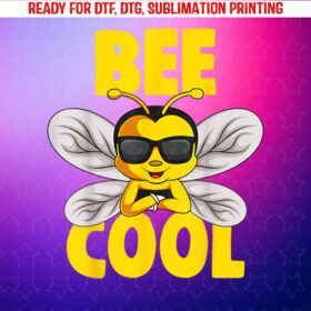 Bee Cool Bumble Bee Boys Girls Kids Shirt PNG, DTF, DTG, Sublimation Design
