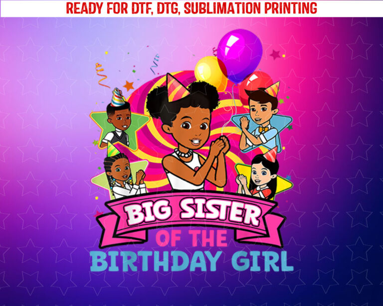 Big Sister Gracies Corner Birthday Dolls Cute Party Shirt PNG, DTF, DTG, Sublimation Design