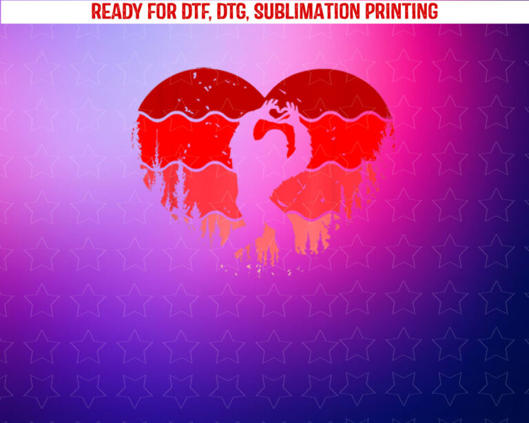 Bigfoot Heart Valentines Day Boys Girls Kids Love Sasquatch Shirt PNG, DTF, DTG, Sublimation Design