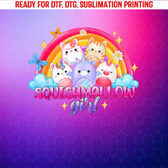 Birthday Girl Family Squish Squad Mallow Girls Kids Shirt PNG, DTF, DTG, Sublimation Design