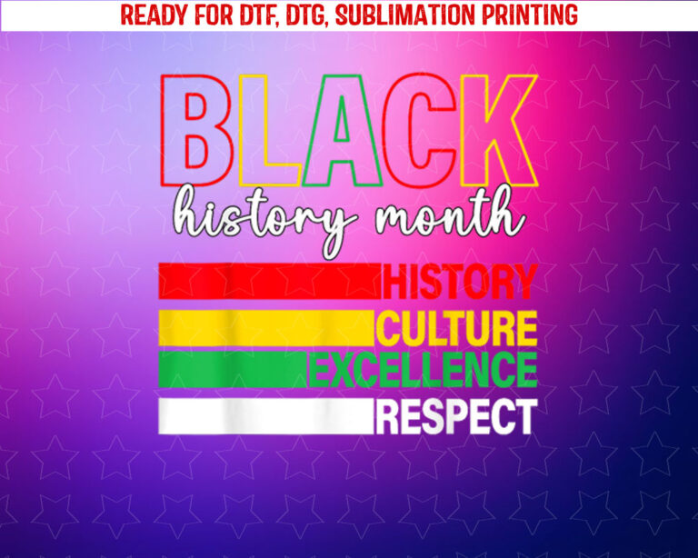 Black History Month Africa African Mens Womens Kids Shirt PNG, DTF, DTG, Sublimation Design