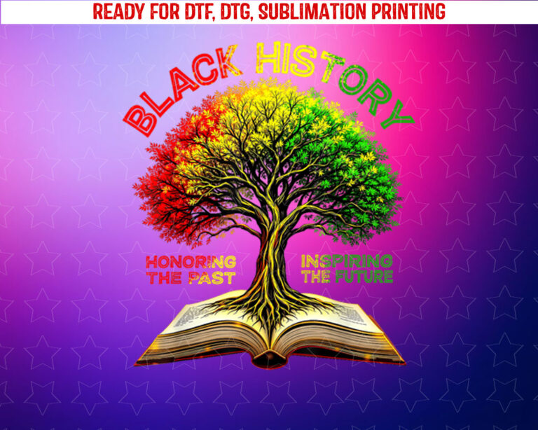 Black History Month Inspiring the Future African Tree Roots Shirt PNG, DTF, DTG, Sublimation Design