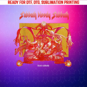 Black Sabbath Official Sabbath Bloody Sabbath Bright Shirt PNG, DTF, DTG, Sublimation Design
