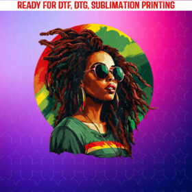 Black Women Afro American Juneteenth Black History Month Shirt PNG, DTF, DTG, Sublimation Design