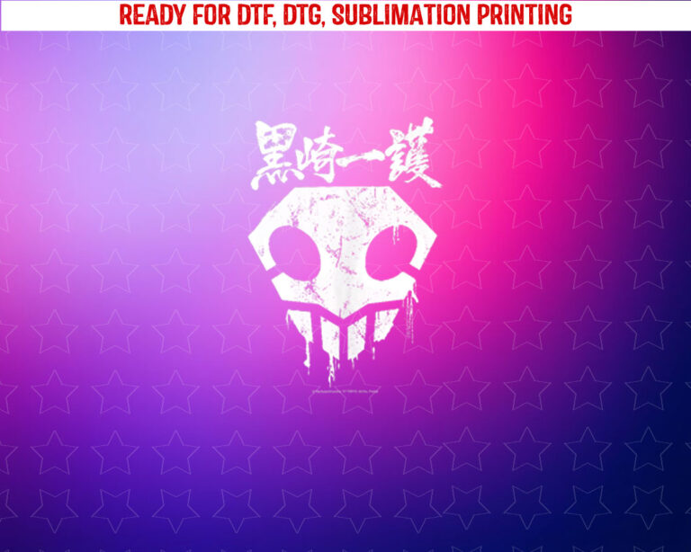 Bleach Skull With Blood Drips Shirt PNG, DTF, DTG, Sublimation Design