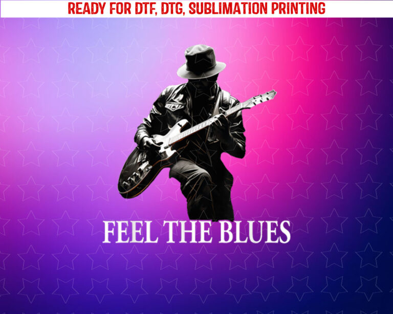 Blues Guitar Musicians Blues Music Shirt PNG, DTF, DTG, Sublimation Design