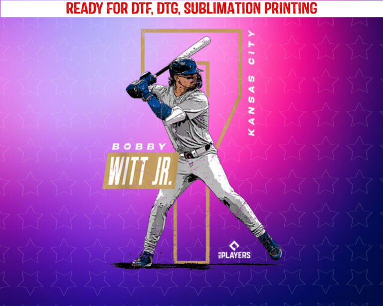 Bobby Witt Jr Kansas City Baseball Players Mlbwit3002 Shirt PNG, DTF, DTG, Sublimation Design