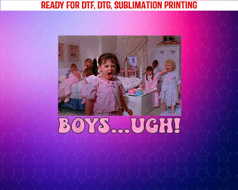 Boys Ugh Valentines Day Pink Funny for Women Girls Kids Shirt PNG, DTF, DTG, Sublimation Design