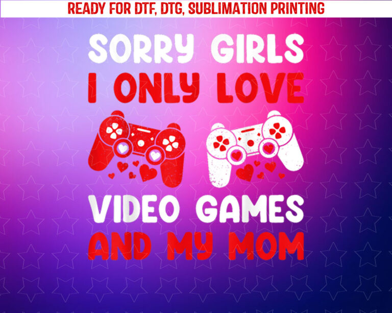 Boys Valentines Day Kids Video Games Funny Gamer Valentines Shirt PNG, DTF, DTG, Sublimation Design