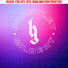 Brantley Gilbert Circle Logo Shirt PNG, DTF, DTG, Sublimation Design