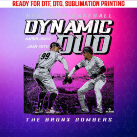 Bronx Bombers Dynamic Duo Aaron Judge Juan Soto New York Shirt PNG, DTF, DTG, Sublimation Design