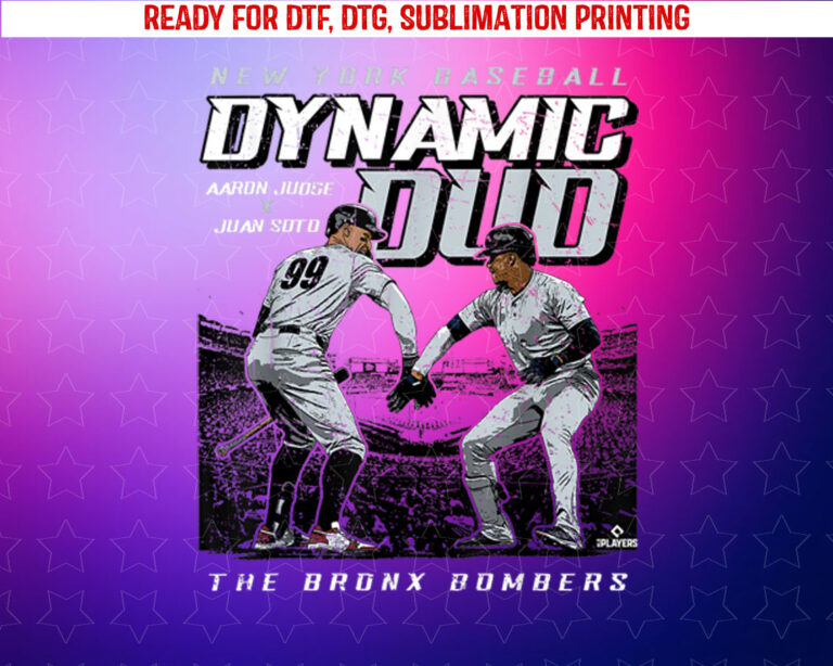 Bronx Bombers Dynamic Duo Aaron Judge Juan Soto New York Shirt PNG, DTF, DTG, Sublimation Design