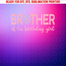 Brother of the Birthday Girl Winter Onederland 1st Birthday Shirt PNG, DTF, DTG, Sublimation Design