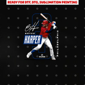 Bryce Harper Philadelphia Mlb Players Mlbharp3004 Shirt PNG, DTF, DTG, Sublimation Design