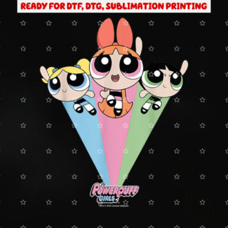 Cn the Powerpuff Girls Group Shot Shirt PNG, DTF, DTG, Sublimation Design