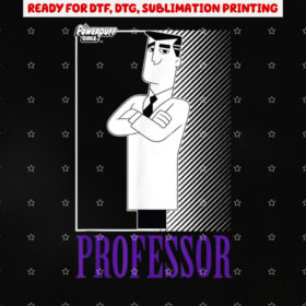Cn the Powerpuff Girls Professor Portrait Shirt PNG, DTF, DTG, Sublimation Design