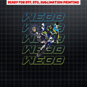 CW2 Webb Motocross Cooper Supercross Shirt PNG, DTF, DTG, Sublimation Design