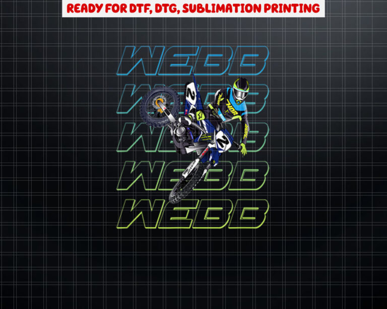 CW2 Webb Motocross Cooper Supercross Shirt PNG, DTF, DTG, Sublimation Design