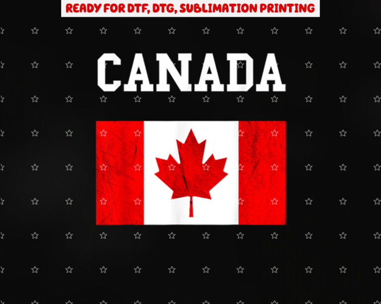 Canadian Flag Maple Leaf Canadian Flag Shirt PNG, DTF, DTG, Sublimation Design