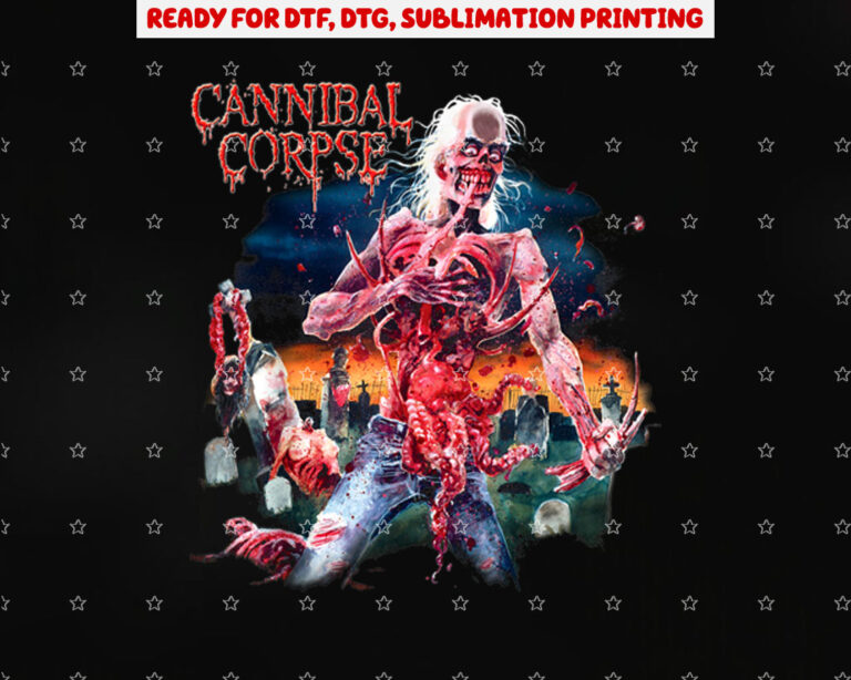 Cannibal Corpse Official Merchandise Eaten Back to Life Shirt PNG, DTF, DTG, Sublimation Design