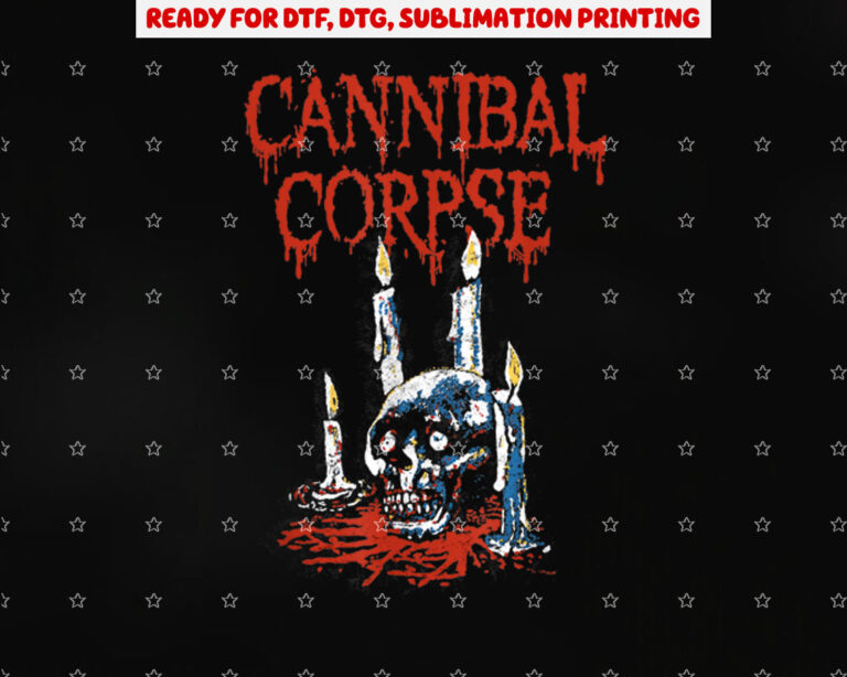 Cannibal Corpse Official Merchandise Ritual Candles Shirt PNG, DTF, DTG, Sublimation Design