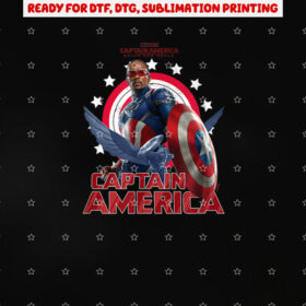 Captain America Brave New World Sam Wilson Cap Shirt PNG, DTF, DTG, Sublimation Design