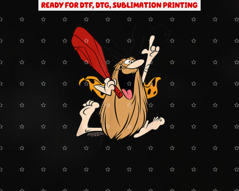Captain Caveman Unga Bunga Shirt PNG, DTF, DTG, Sublimation Design