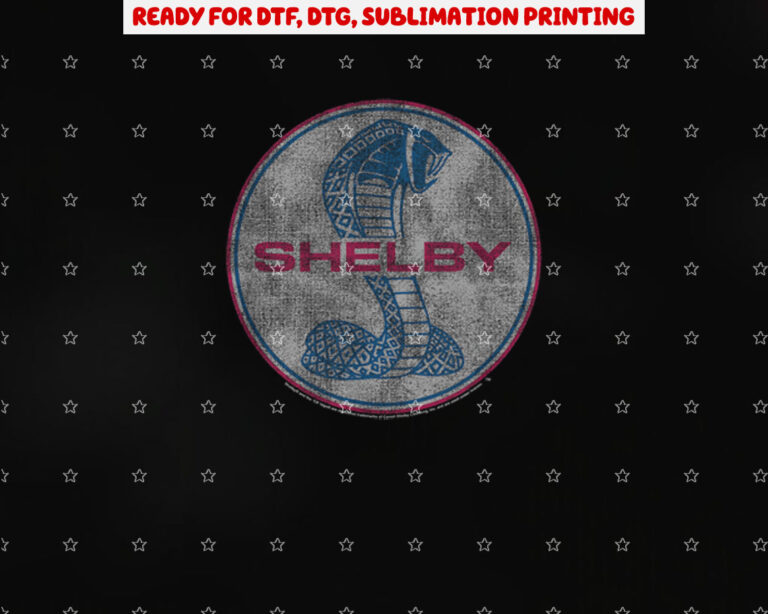 Carroll Shelby Full Color Cobra Shirt PNG, DTF, DTG, Sublimation Design