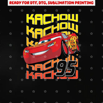 Cars Kachow 95 Shirt PNG, DTF, DTG, Sublimation Design