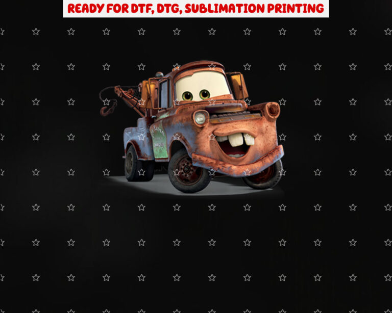Cars Tow Mater Shirt PNG, DTF, DTG, Sublimation Design