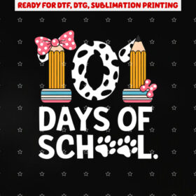 Celebrate 101 Days of School Funny Teacher Kids Gift Shirt PNG, DTF, DTG, Sublimation Design