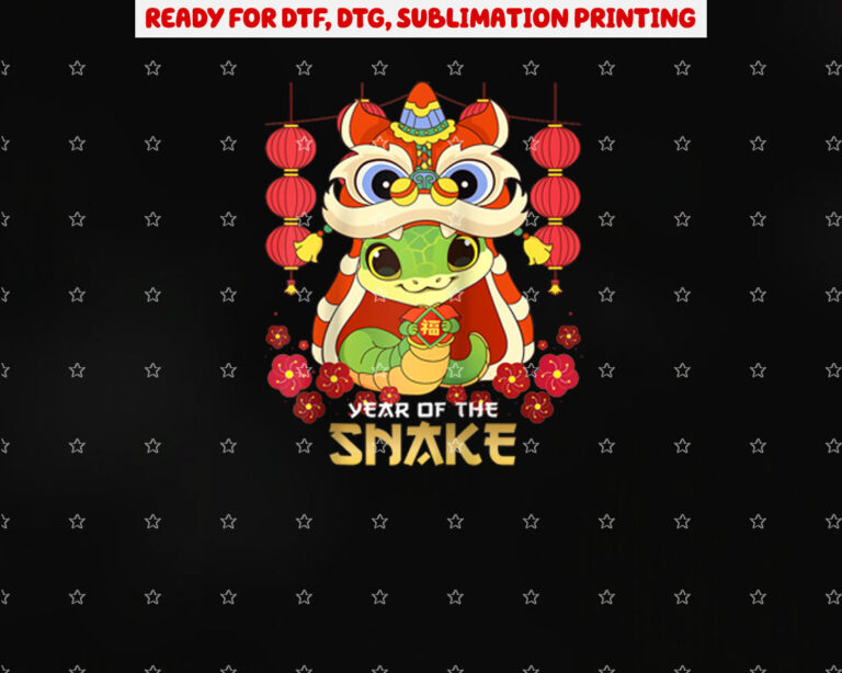 Celebrate the Year of the Snake 2025 Chinese New Year Baseball Tee Shirt PNG, DTF, DTG, Sublimation Design