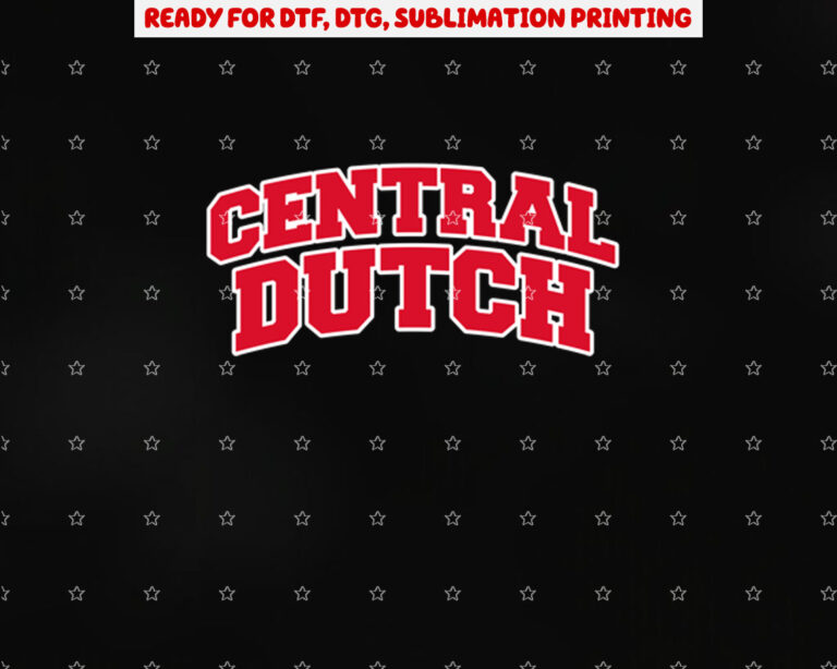 Central College Dutch Apparel Sports Fan Shirt PNG, DTF, DTG, Sublimation Design