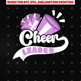 Cheerleader Cheerleading Shirt PNG, DTF, DTG, Sublimation Design