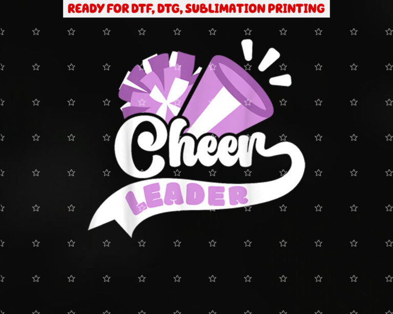 Cheerleader Cheerleading Shirt PNG, DTF, DTG, Sublimation Design