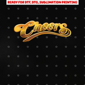 Cheers Logo Shirt PNG, DTF, DTG, Sublimation Design