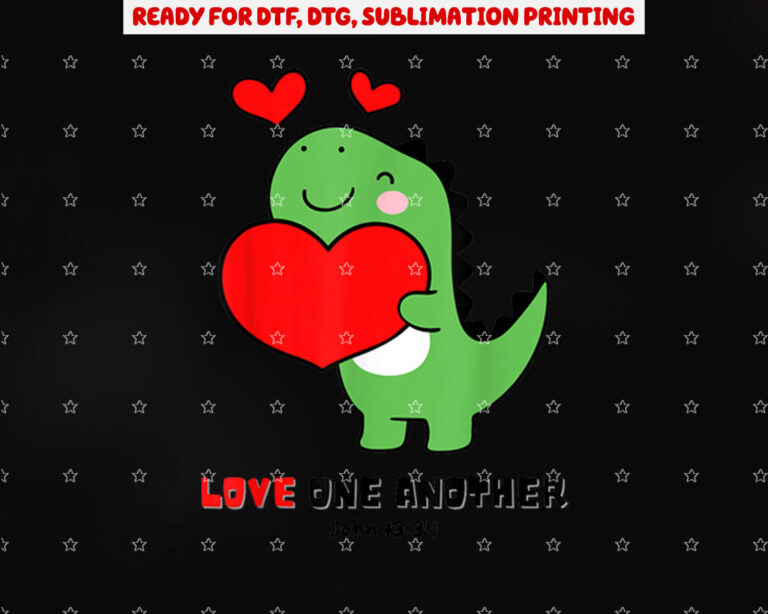 Childrens Christian Valentines Day Tee John1334 Shirt PNG, DTF, DTG, Sublimation Design