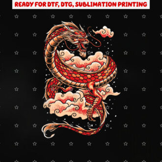 Chinese Animal Dragon Shirt PNG, DTF, DTG, Sublimation Design