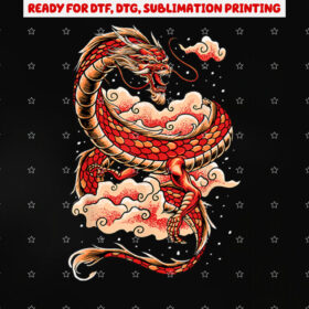 Chinese Dragon Japanese Art Tokyo Dragon Shirt PNG, DTF, DTG, Sublimation Design