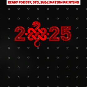Chinese New Year 2025 Year of the Snake Shirt PNG, DTF, DTG, Sublimation Design