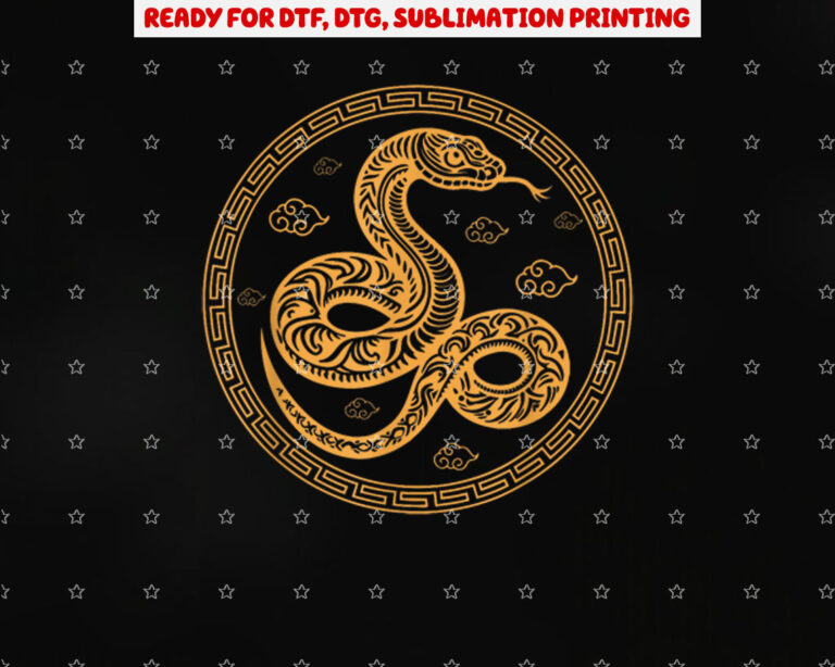 Chinese New Year Snake the Year of the Snake 2025 Shirt PNG, DTF, DTG, Sublimation Design